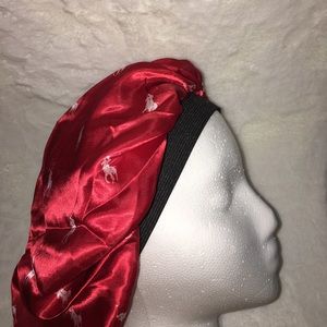 Red and White Polo bonnet